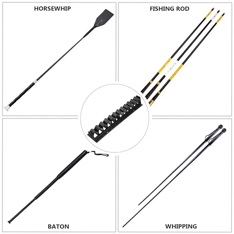 Horse Whip Crop Holder Rack Wall Mounted Bracket Hanger Crop Holder