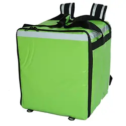 Leakproof Large Capacity green Thermal Insulated Pizza Delivery bag Food Delivery Backpack Uber Eats Bag