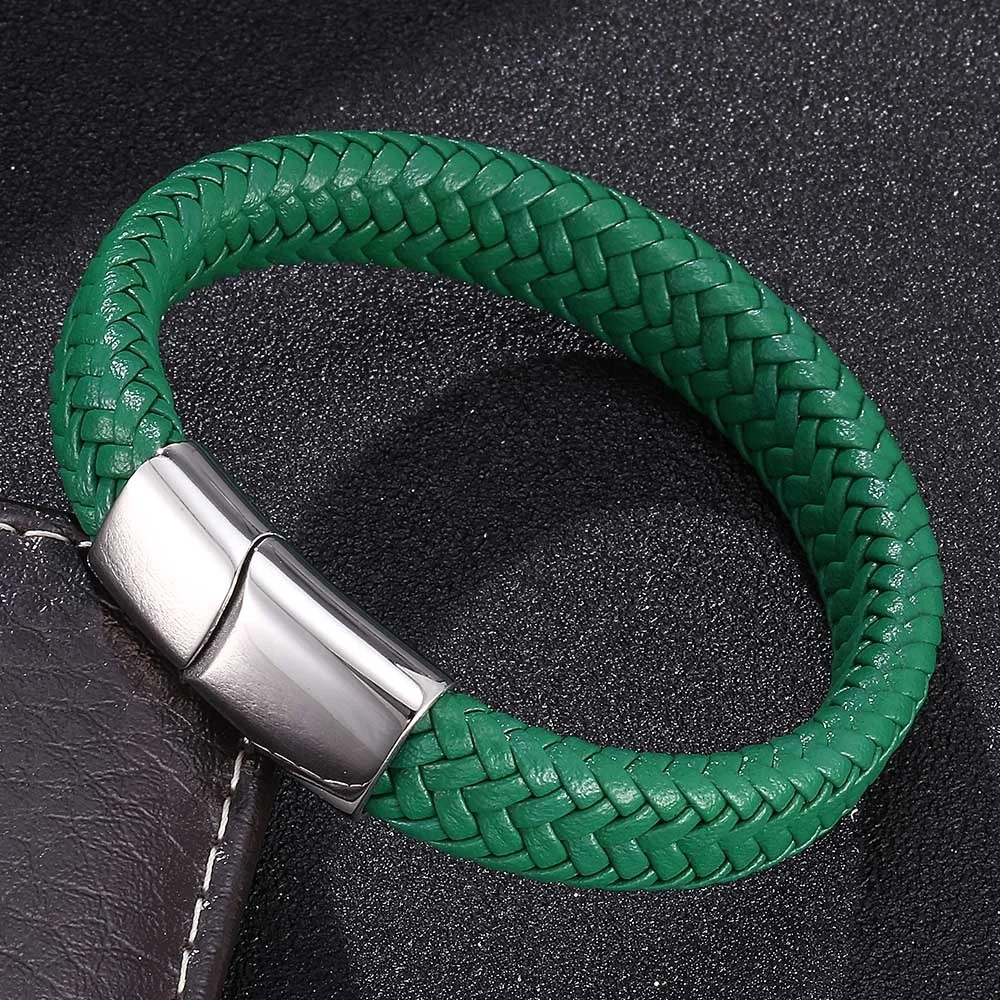Mens Bracelets Magnetic Bracelet with Hook Buckle Clasp Therapy Bangl   WickedMerchShop
