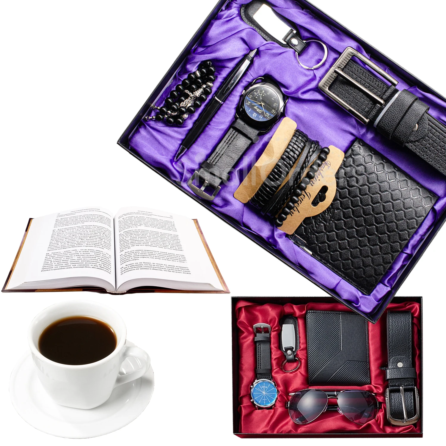 Custom luxury leather portfolio promotional corporate business gifts sets items for men novelties 2024 new products ideas 2024