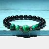 Occhio di Tigre Verde + Distanziale in Argento