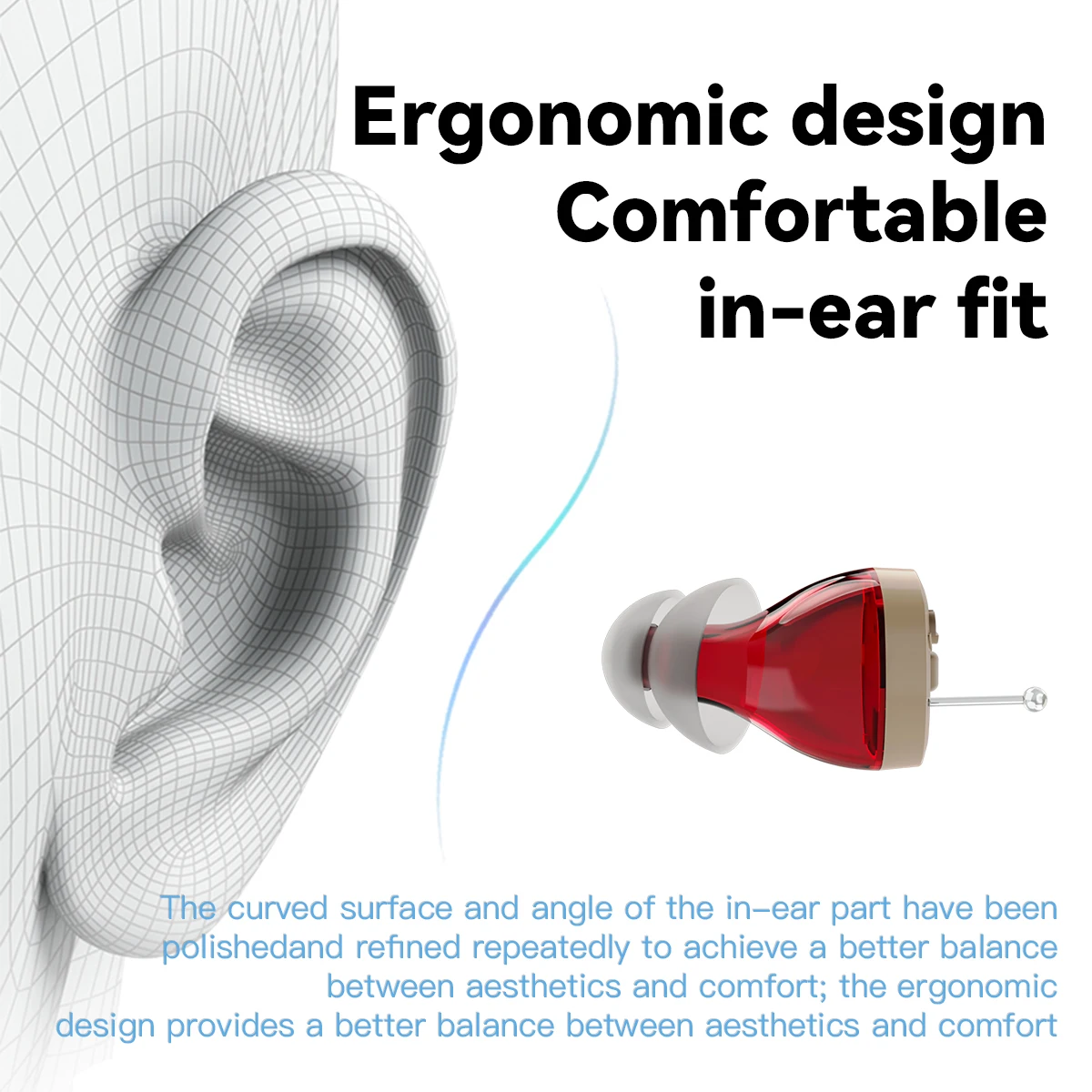 Digital CIC Mini Hearing Aids for Seniors Rechargeable Invisible Hearing Amplifier Price List Hearing Aids Manufacturer Cheap