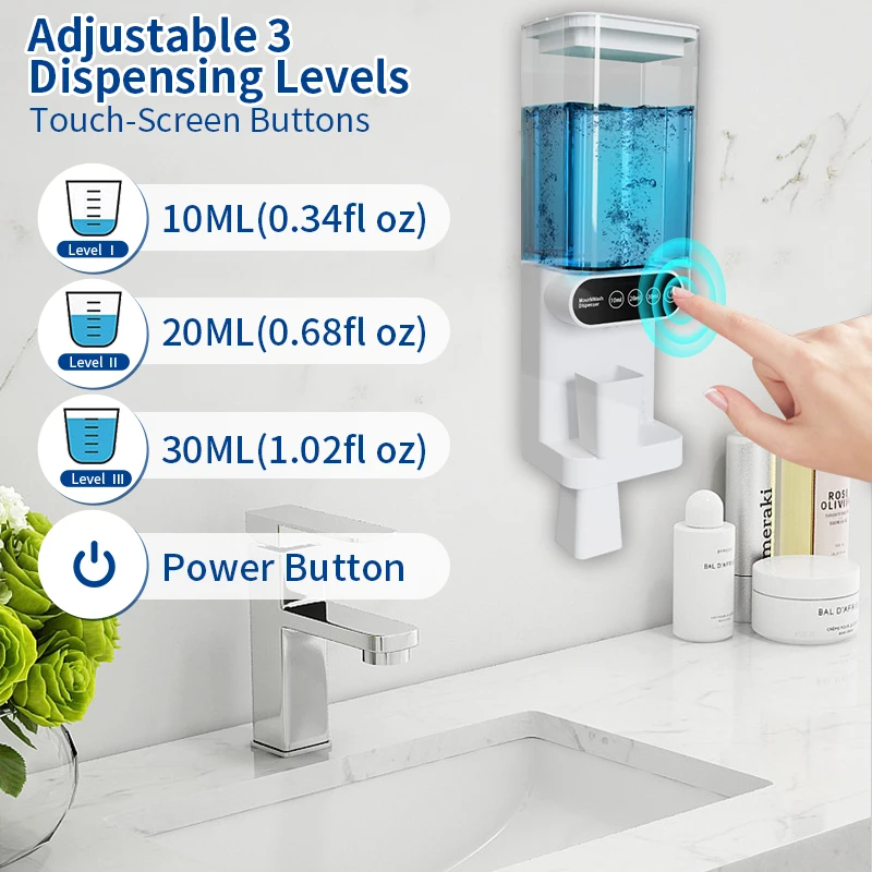 Oral Care Manufacturers New Trend Products Intelligent Automatic Mouthwash Dispenser With