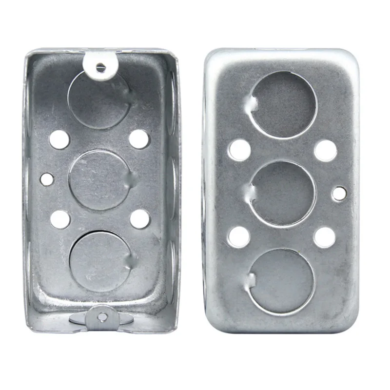 4x2 Inch American Rectangular Metal Electrical Junction Box