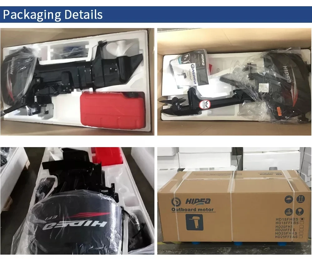 Hot Selling Hidea New Model 60hp Outboard Motor 2 Stroke with CE Certificates Remote Control Electric Steel Hull