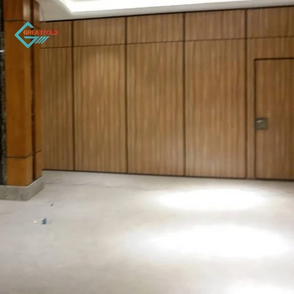 Folding Operable Sliding Movable Soundproof Partition Wall Including Track Hardware Rollers Accessories