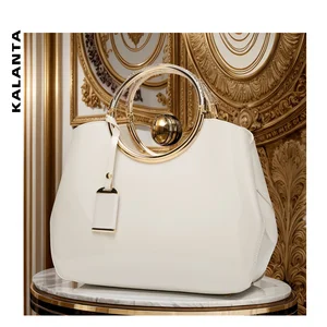 Kalanta Women's Luxury Bolsa Da Brands Pu Leather Shoulder Bag for Women Light Party Wallets Latest Version B Import Handbags