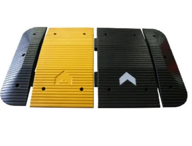 500*1000*75 Rubber Road Speed bump Traffic Safety bumper