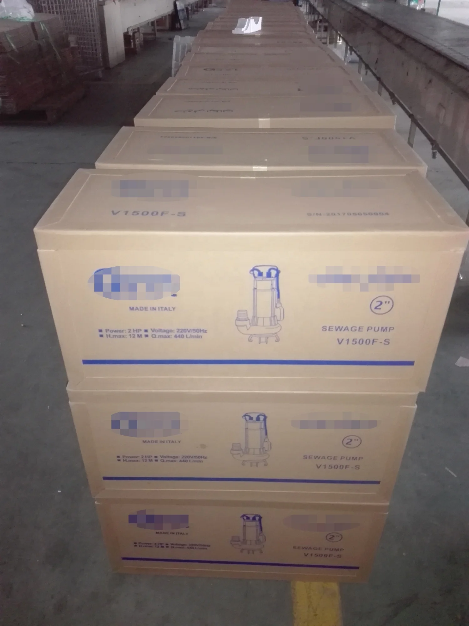 
1,5 кВт, 2 л.с., однофазный погружной насос для чистки сточных вод 