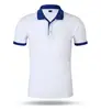 Blanco con cuello azul