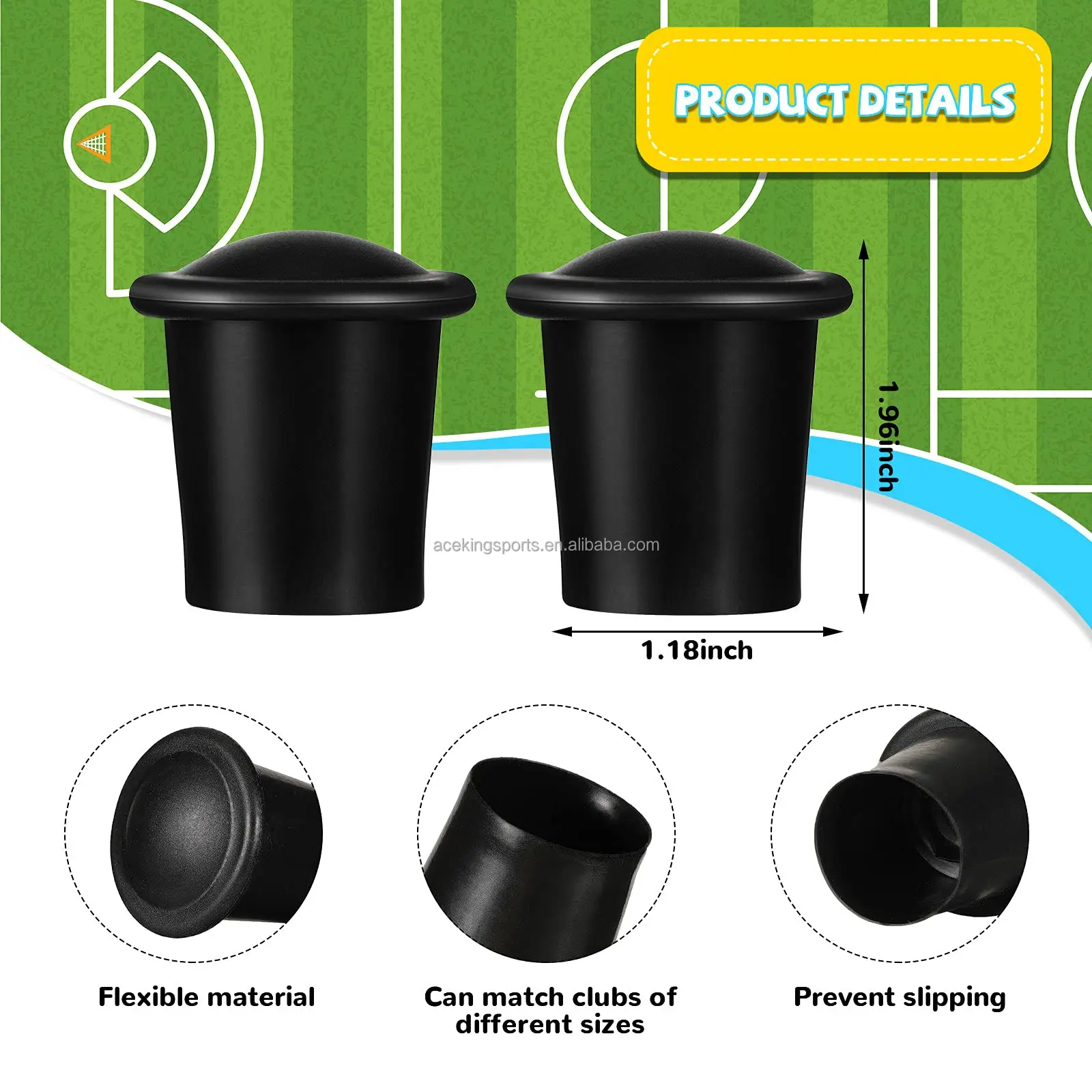 Classic Black Lacrosse Stick End Covers End Caps Lacrosse Butt Buy