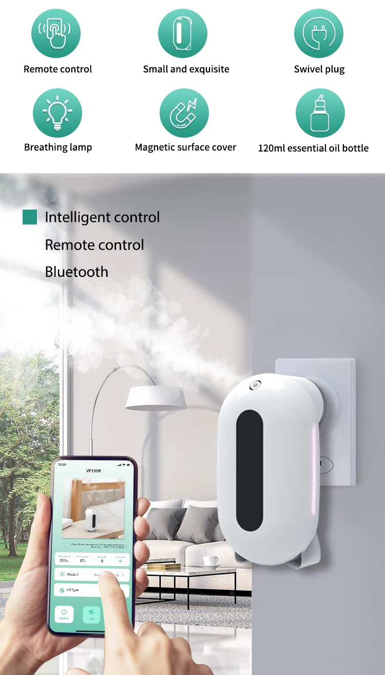 Professional Wall Mounted Luxury Mini Smart Waterless Oil Home Scent