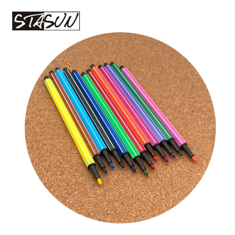 Набор многоцветных художественных маркеров Stasun, Набор моющихся акварельных фломастеров для рисования скетчей