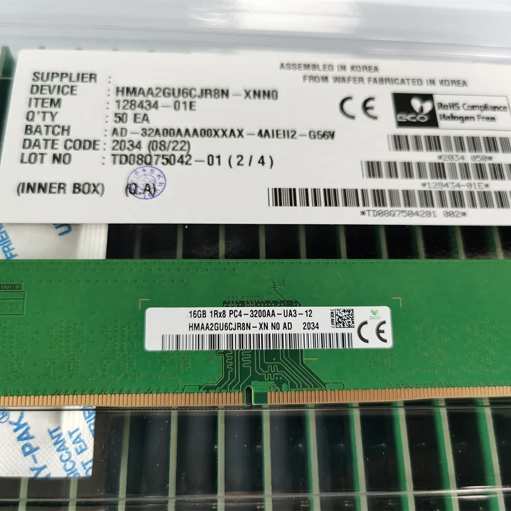 HMAA2GU6CJR8N-XN RAM for SK Hynix - 16GB DDR4 3200mhz