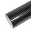 Fibra de carbono simulada PET, color plata.