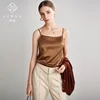 Sling-caramel color 6a mulberry silk