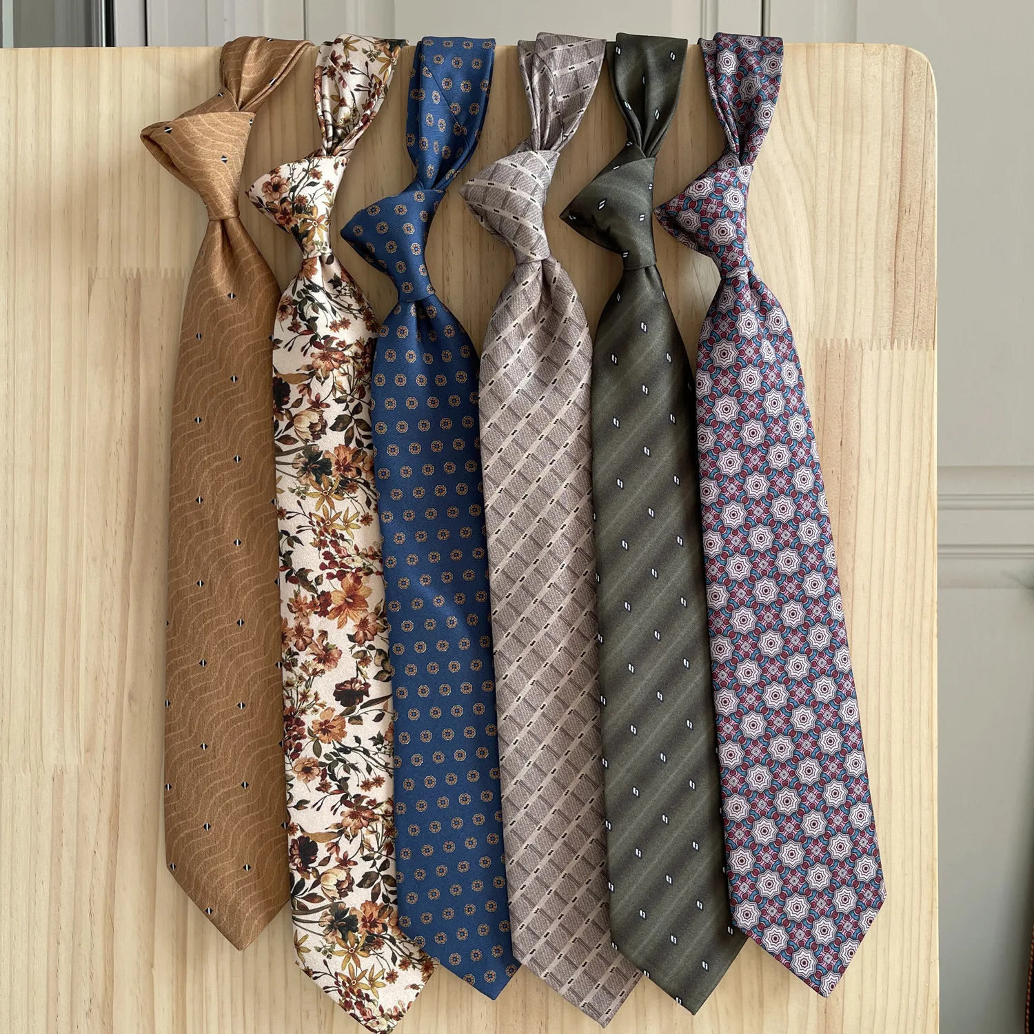Alizeal Set Cravatta E Fazzoletto Da Tasca Uomo 8 Cm Con Stampa Floreale - Perfetto Per Matrimoni E Eventi Formali