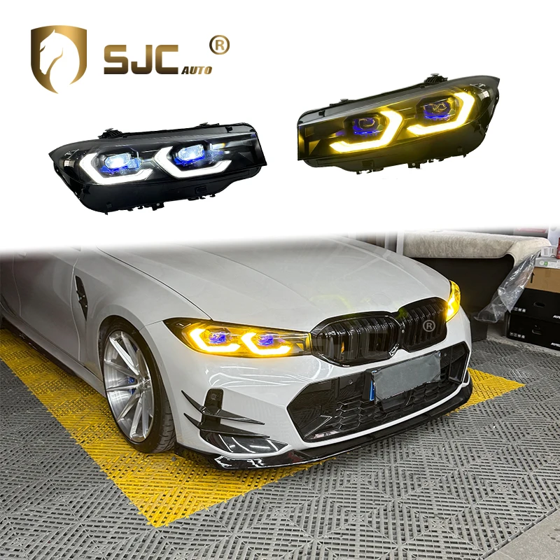 White / Yellow DRL Laser Headlights For BMW G20 Lci 2023-2025 Head Lamp Upgraded Head Lights Car