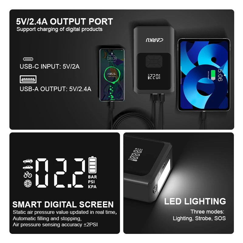 Portable Charger Starting Device Emergency Tool Multi-function Battery Portable 12v OEM Passenger Car Jump Starter