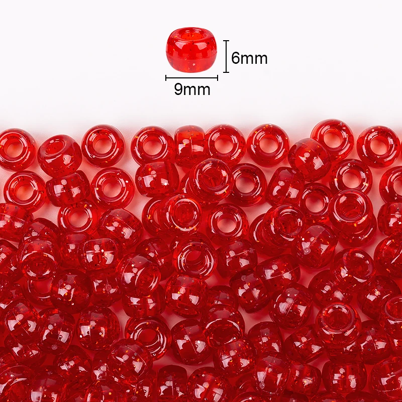 6mm X 9mm Plastic Glitter Pony Beads For Jewellery Making Acrylic Pony  Beads For Kids Bracelets Jewelry Making - Buy 6mm X 9mm Plastic Glitter  Pony Beads For Jewellery Making Acrylic Pony