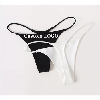 Thin belt sexy thong low waisted women's T-shaped underwear seamless for laddies Adults g string panties custom logo thongs