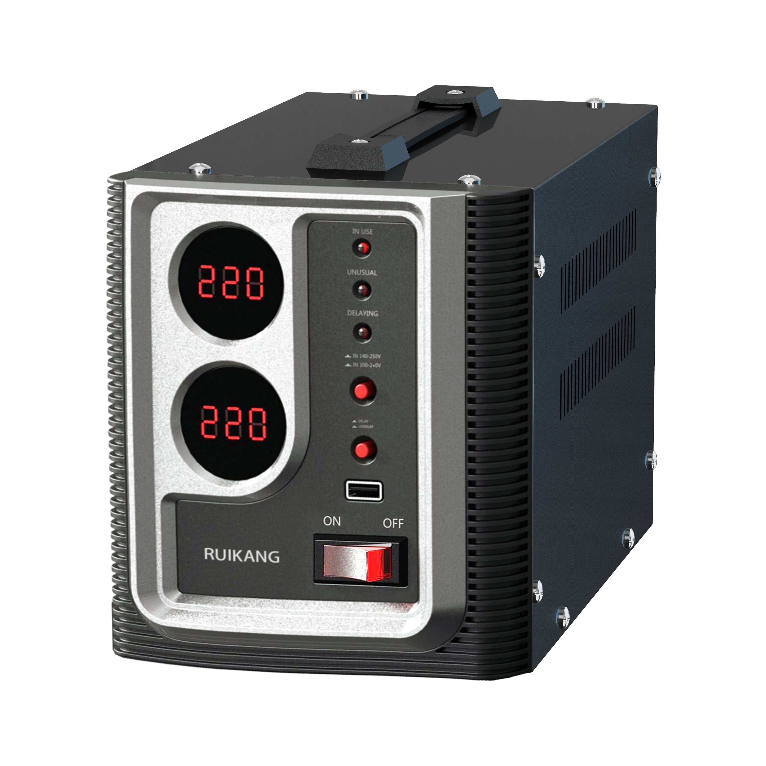 Single Phase Power Supply Voltage Stabilizer 1000VA 1KVA Compensated Automatic Voltage Stabilizer Electricity Saver for Computer