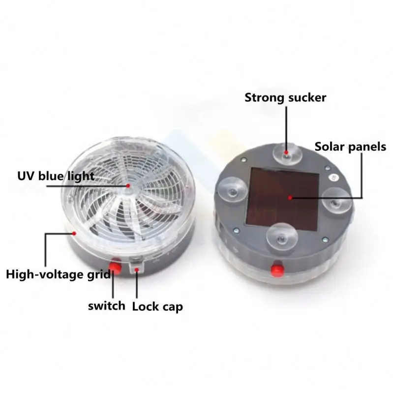 
 Солнечная приведенная в действие инсектицидная лампа Базз УФ лампа летающих насекомых ошибка комаров убить Zapper убийца для детей и домашних животных безопасный  