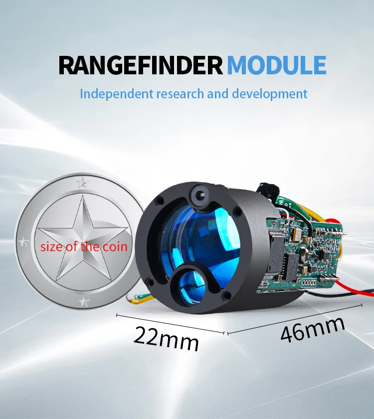Long Range Laser Distance Module 1200m Integrated Rangefinder For