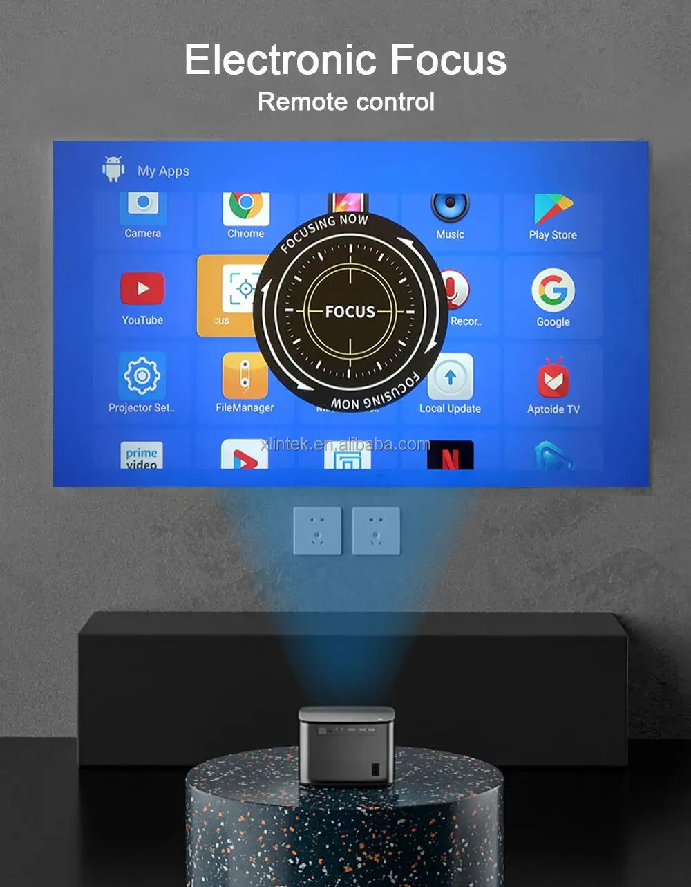 Manufacturer Oem High Quality 1080p Hd Android Projector 4k Wifi 5g