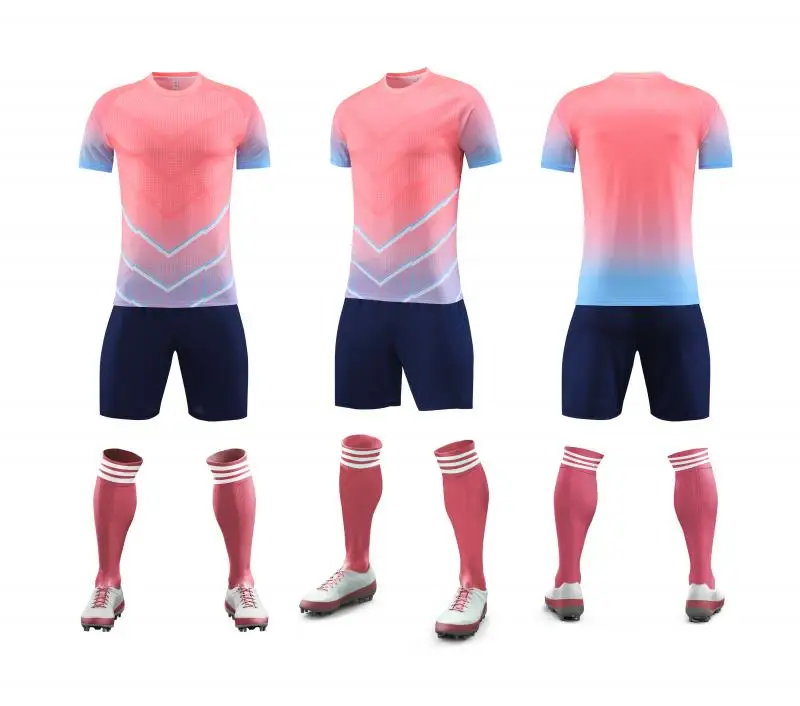 Sublimation Custom Men Club Soccer Uniform Soccer Wear Teams Adults Quick Dry Thai Quality Soccer Jersey