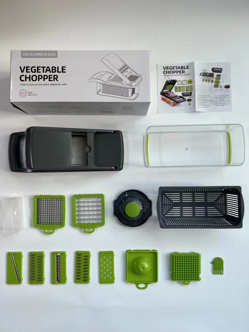 Dollar Tree - 5 in 1 Multifunctional Vegetable Cutter Manual Dicer