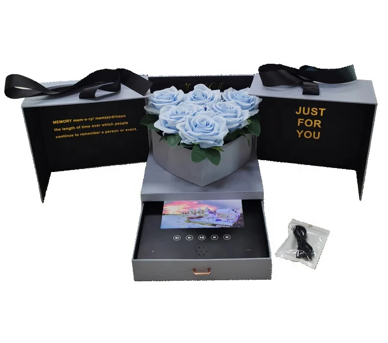 Горячее предложение; Эксклюзивная специализированная 7 дюймов ЖК-экран управления светом видео карта Подарочная коробка приглашения упаковочная с