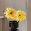 2 silky chrysanthemum yellow