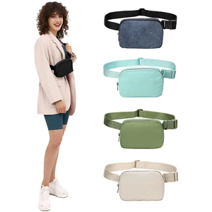 Minissimi Free Sample New Trendy NYLON Soft Zipper Closure Cangurera Outdoor Sport Fanny Pack Mini Ladies Purse