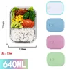 Medium length 640ml two compartments-pink