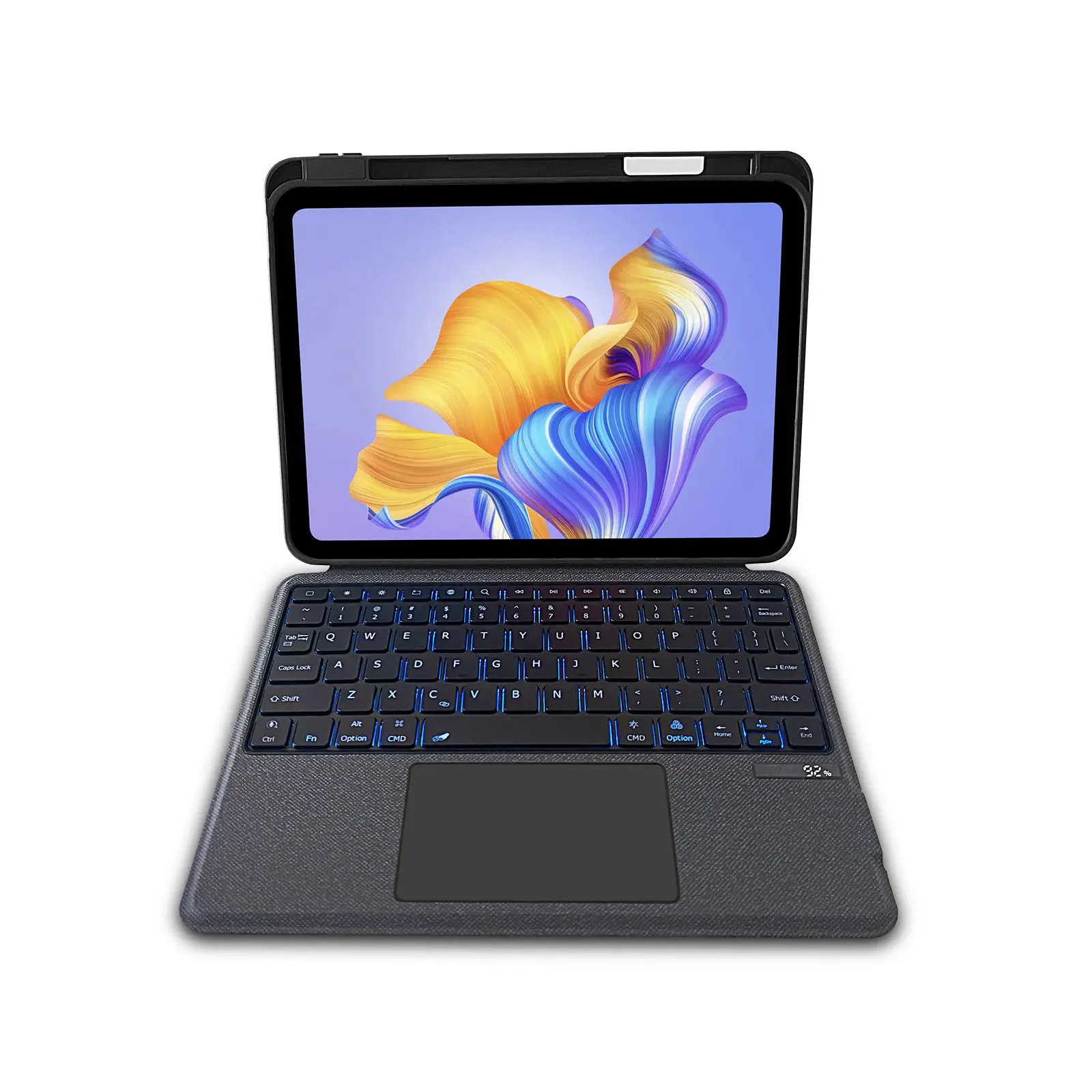 product wholesale customized anti pull keyboard tablet pu leather protective case for ipad pro 11m4 2024 backlit keys educational use-7