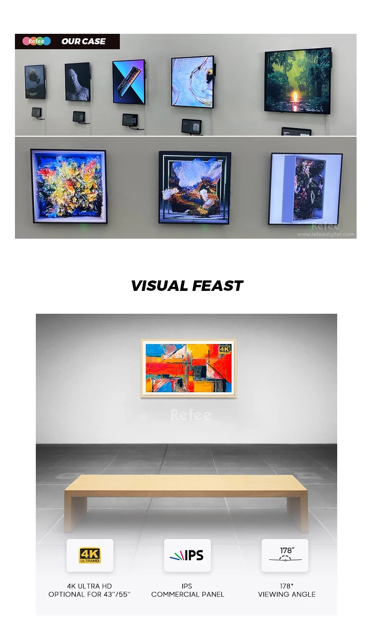 Home/hall/hotel Decoration Nft Digital Frame Advertising Player Video