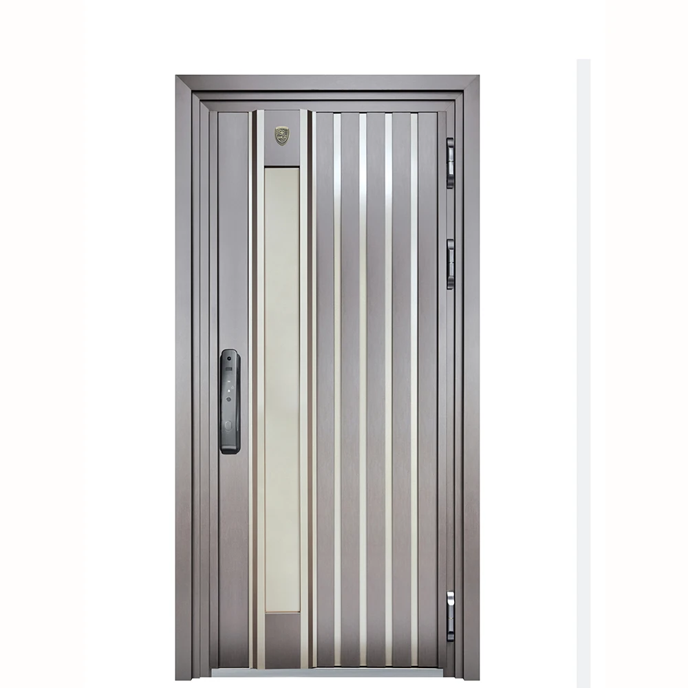 Modern House Design Custom Metal Entry Main Door Wrought Aluminum Doors for Luxury Garden Outdoor Low Price