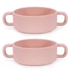 Training bowl with handle - dark pink