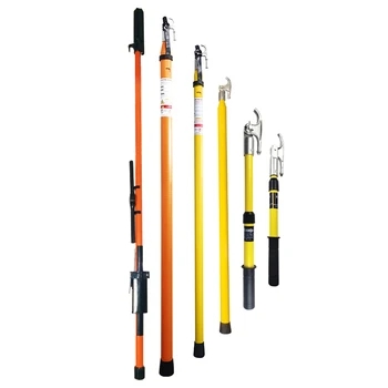 Ir-235 High Voltage Fiberglass Telescopic Insulated Operation 5m 10m ...