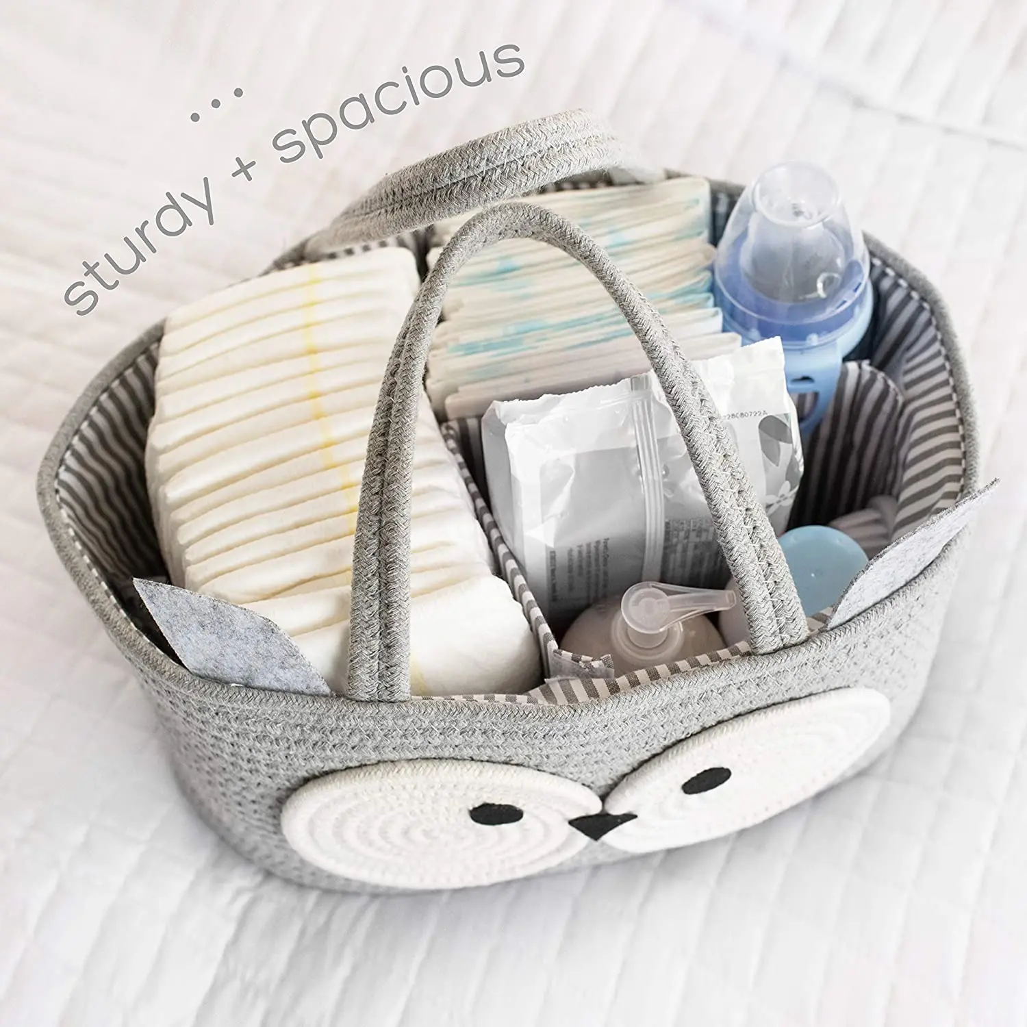 Diaper Caddy Organizer Diaper Basket Baby For Changing Table,Portable Toy Storage,Nursery Decor