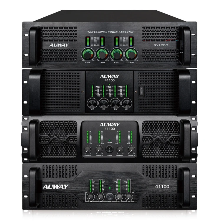 41100 Power Amplifier Class H 3u 4 Channel Digital Stereo Power