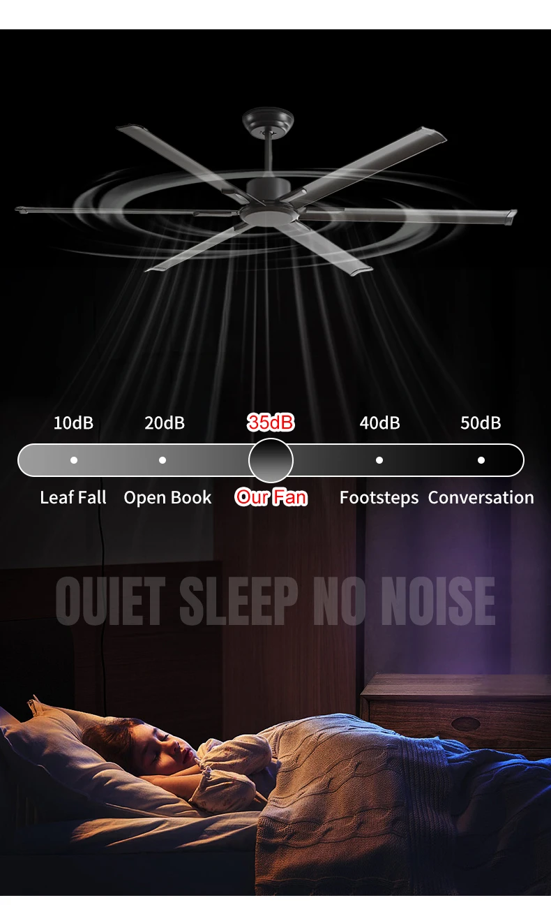 product modern 72 inch ceiling fans quiet remote control high cfm reversible dc abs blade579-5