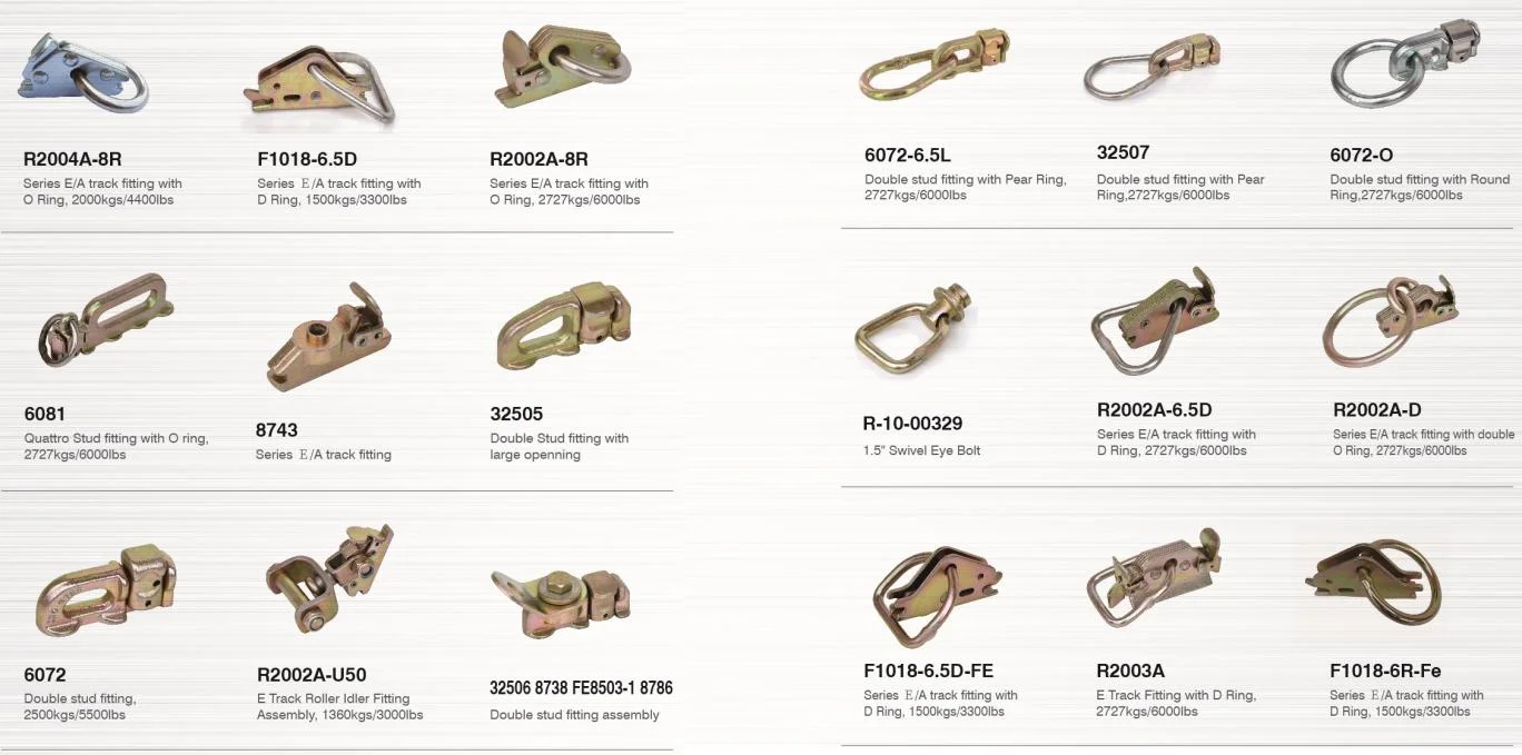 Anticulated Spring E Track Fitting With 4000lbs - Buy Anticulated