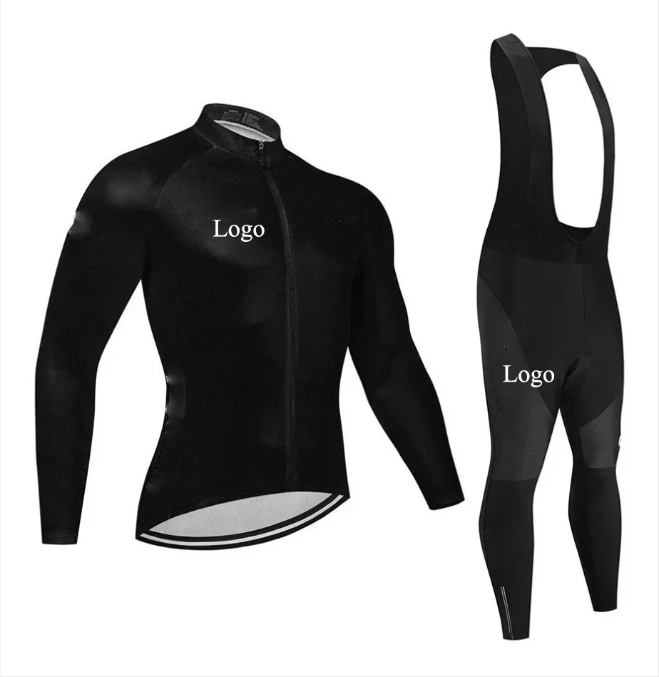 Custom Cycling Wear Black Color Bike Uniform Men's Clothing Long Sleeve ...