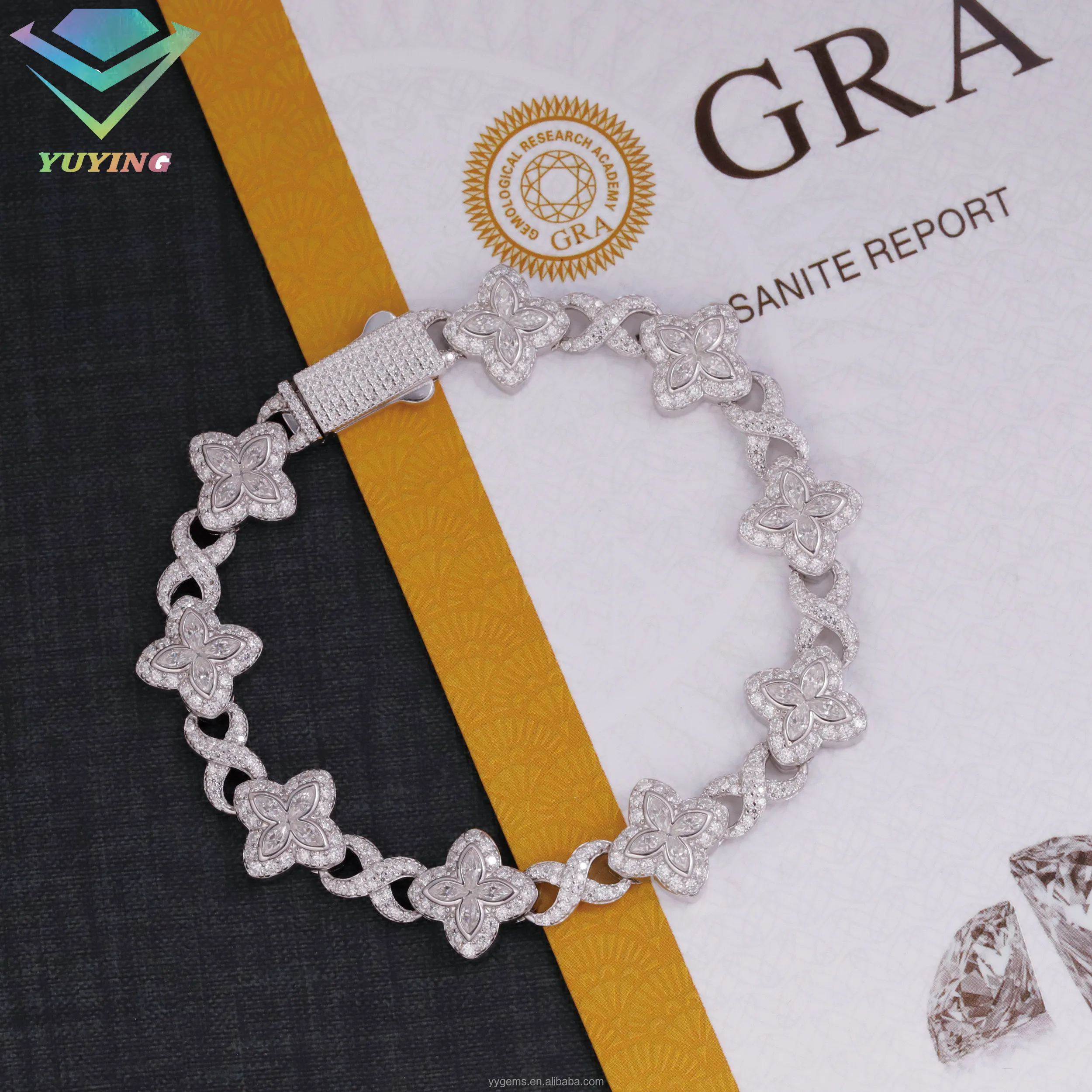 Infinity Link Clover Bracelet - S925 Sterling Silver