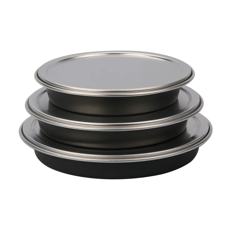 9″ Aluminum Pizza Pan Stacking Cover Lock Lids x 5 Fits 9" Pizza Pan 