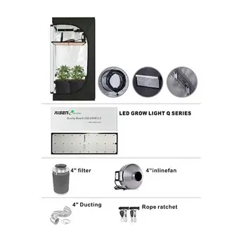 Led Light Growing 10 Plant Best Selling Musroom Complete 600D Indoor Grow Tent Kit