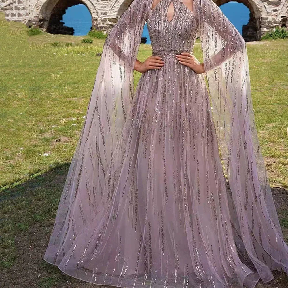 Elegant Net-sheen Long Dress By Kalong - Perfect For Formal Events