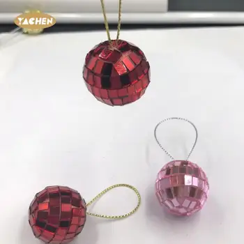 new year easter mini disco ball christmas tree hanging mirror glass large disco ball ornament Bars concerts disco ball wholesale